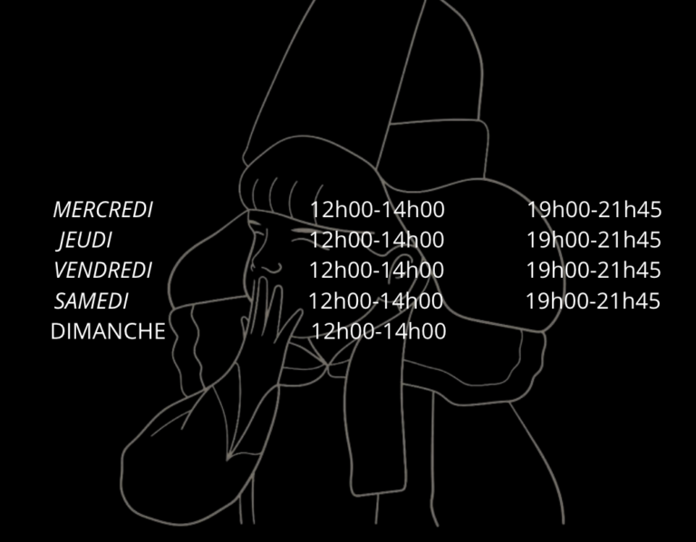 Horaires Contactez nous